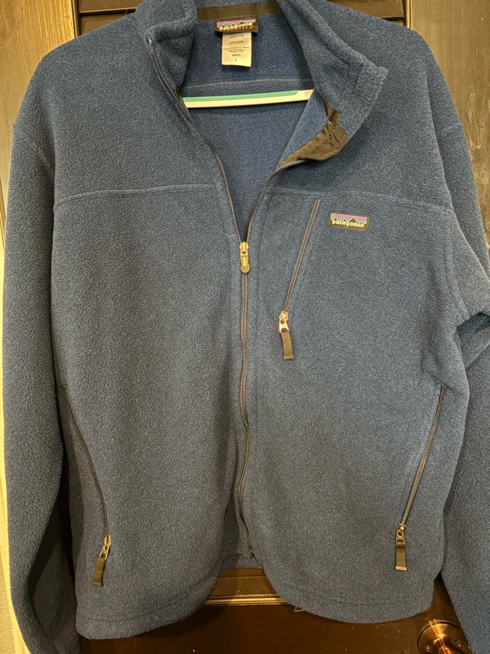 Patagonia Blue Full-Zip Synchilla Fleece Jacket